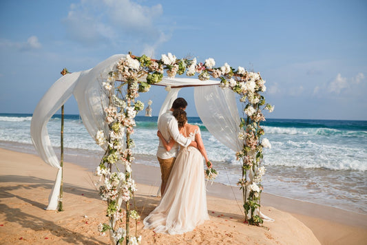 beach wedding ceremony