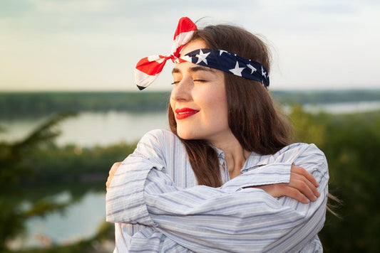 Star-Spangled Style: A DIY Red White & Blue Headband