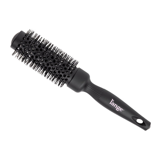 Siena Argan-Infused Round Brush Black 33mm Nylon Bristle