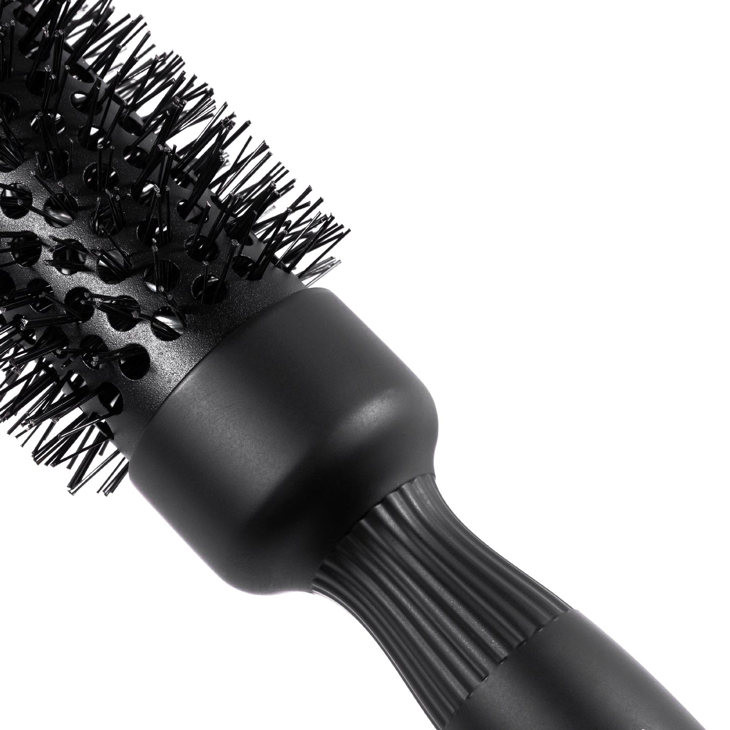 Siena Argan-Infused Round Brush Black 33mm Nylon Bristle